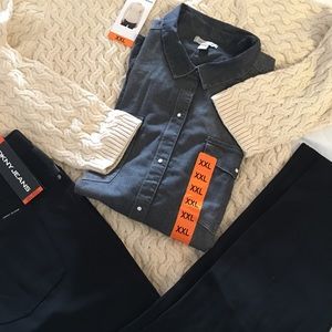 Bundle DKNY pants, Calvin Klein shirt & Sweater